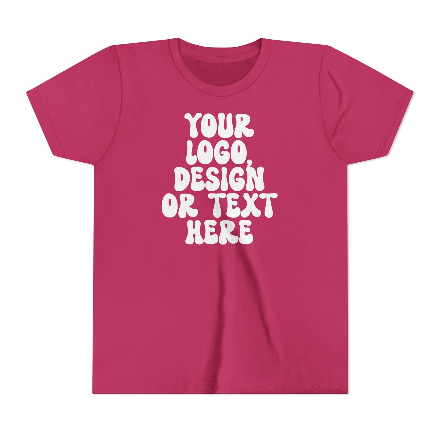 CUSTOM Text, Design or Logo - Unisex T-Shirt (Youth)