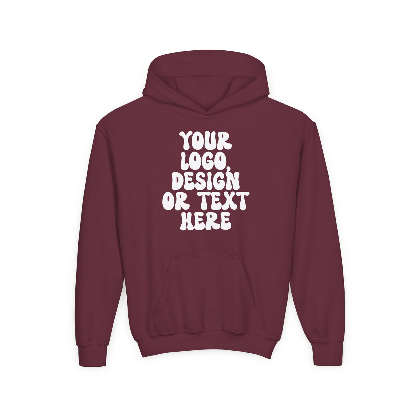 CUSTOM Text, Design or Logo - Unisex Hoodie (Youth)