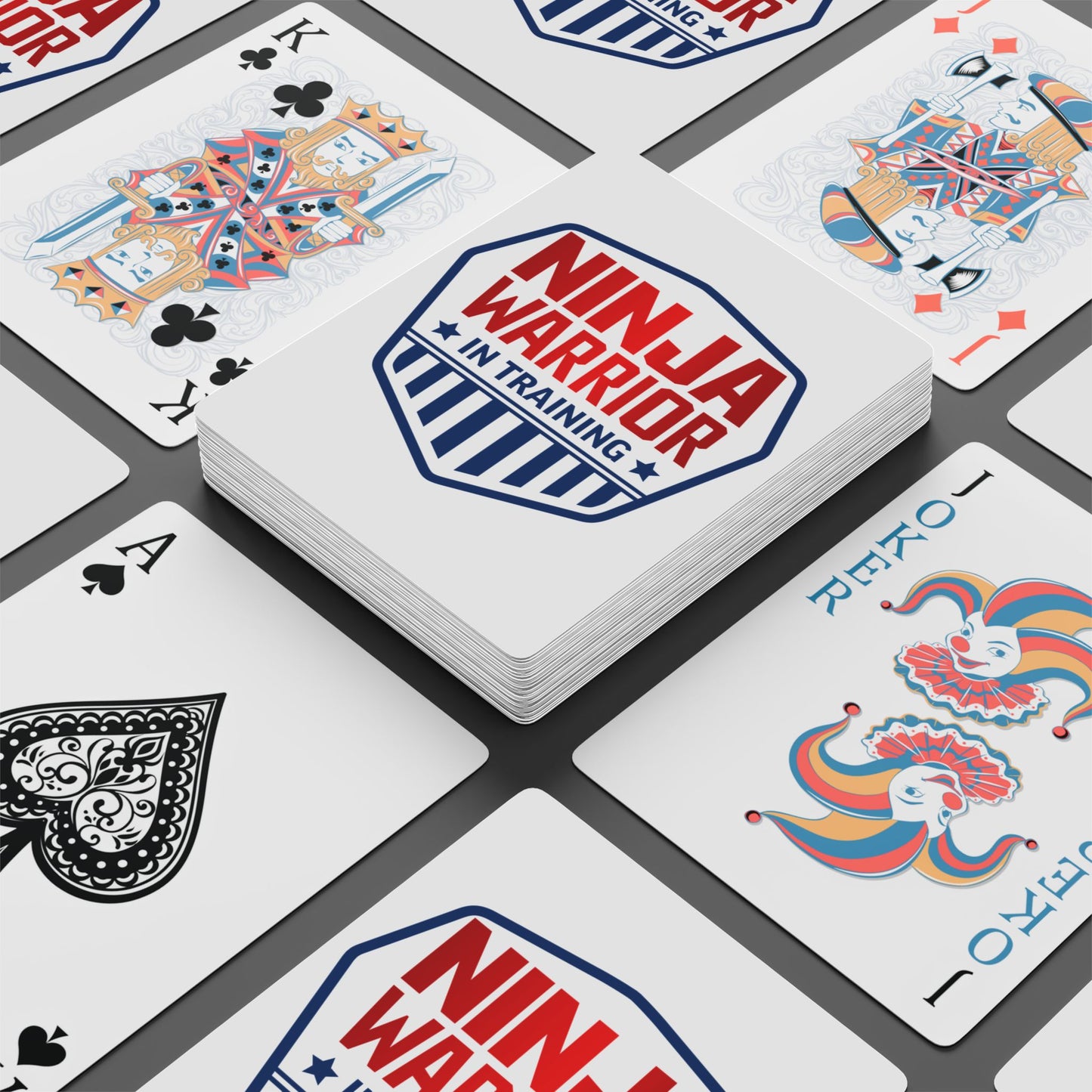 Ninja Warrior in Training Playing Cards, Ninja Theme Birthday Party Favor