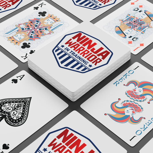 Ninja Warrior in Training Playing Cards, Ninja Theme Birthday Party Favor