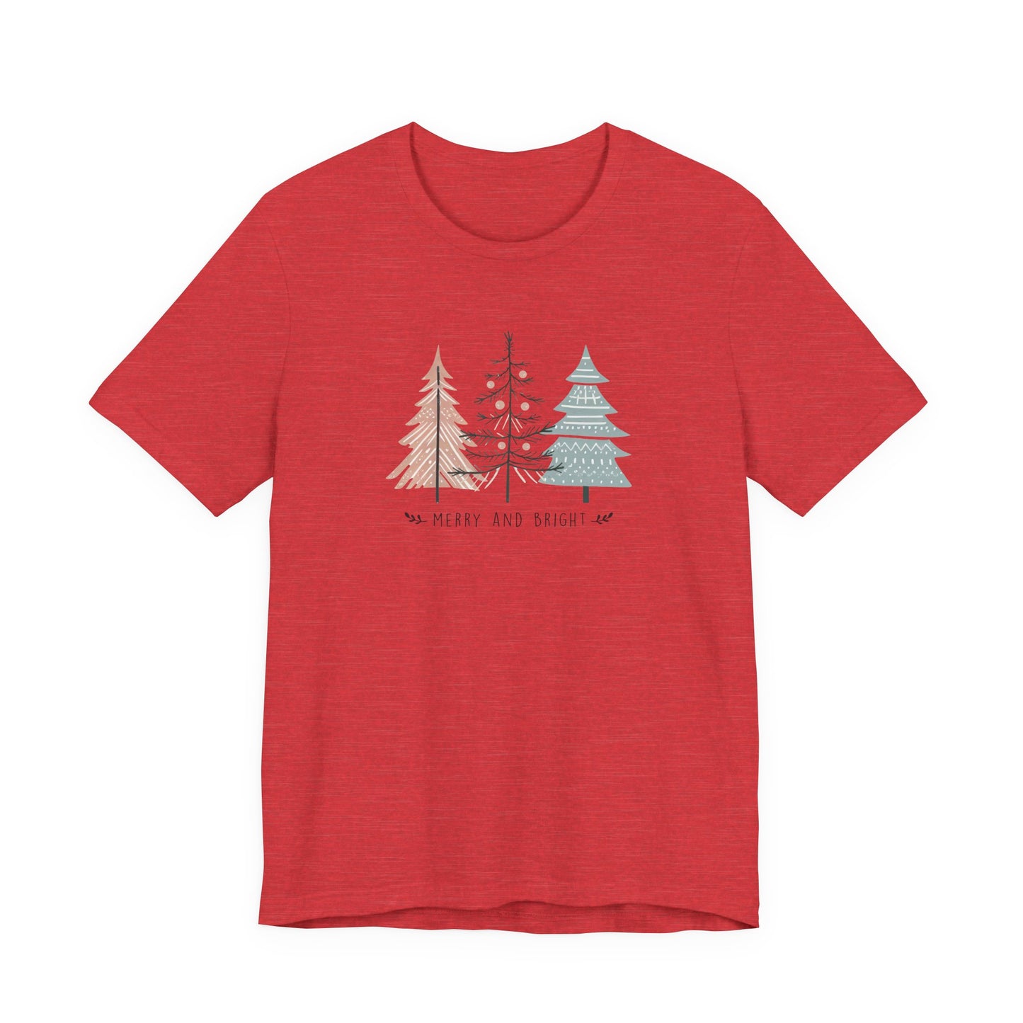 Merry & Bright T-Shirt – Boho Christmas Holiday Tee