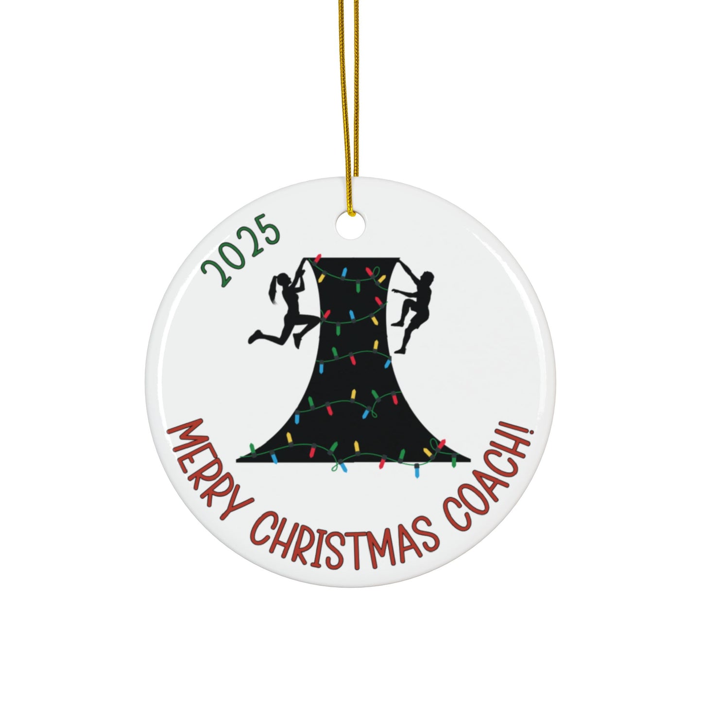 Ninja Coach Ceramic Christmas Ornament – Team Gift Keepsake