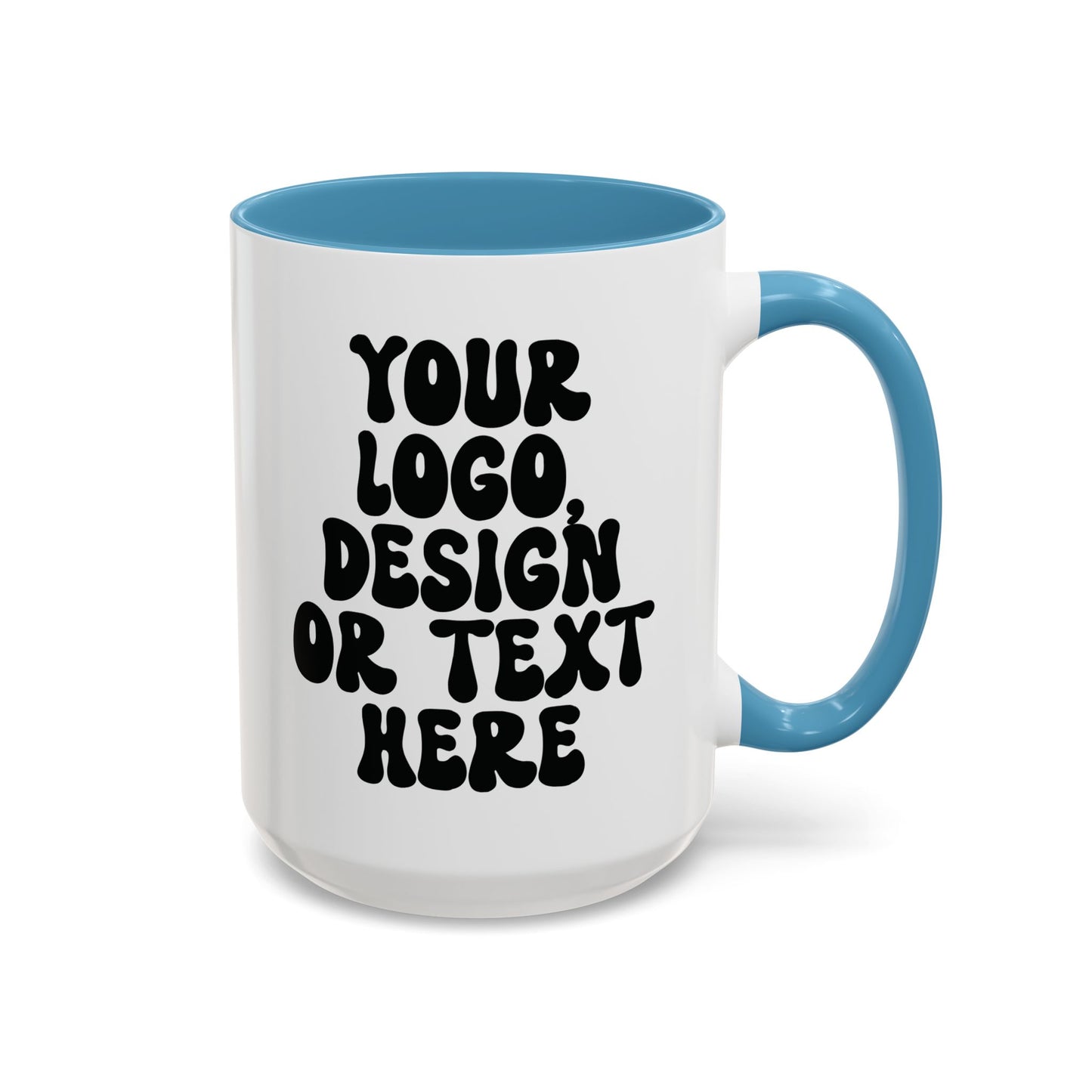 Custom Accent Mug – Personalized Text, Logo, or Design Coffee Cup