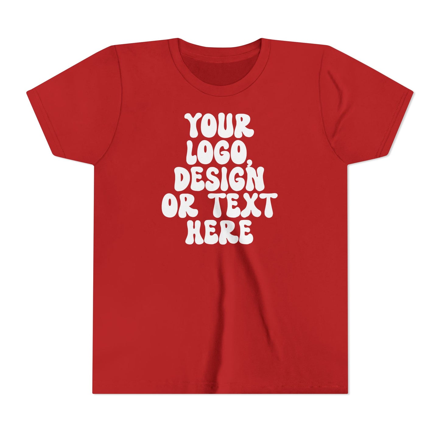 CUSTOM Text, Design or Logo - Unisex T-Shirt (Youth)