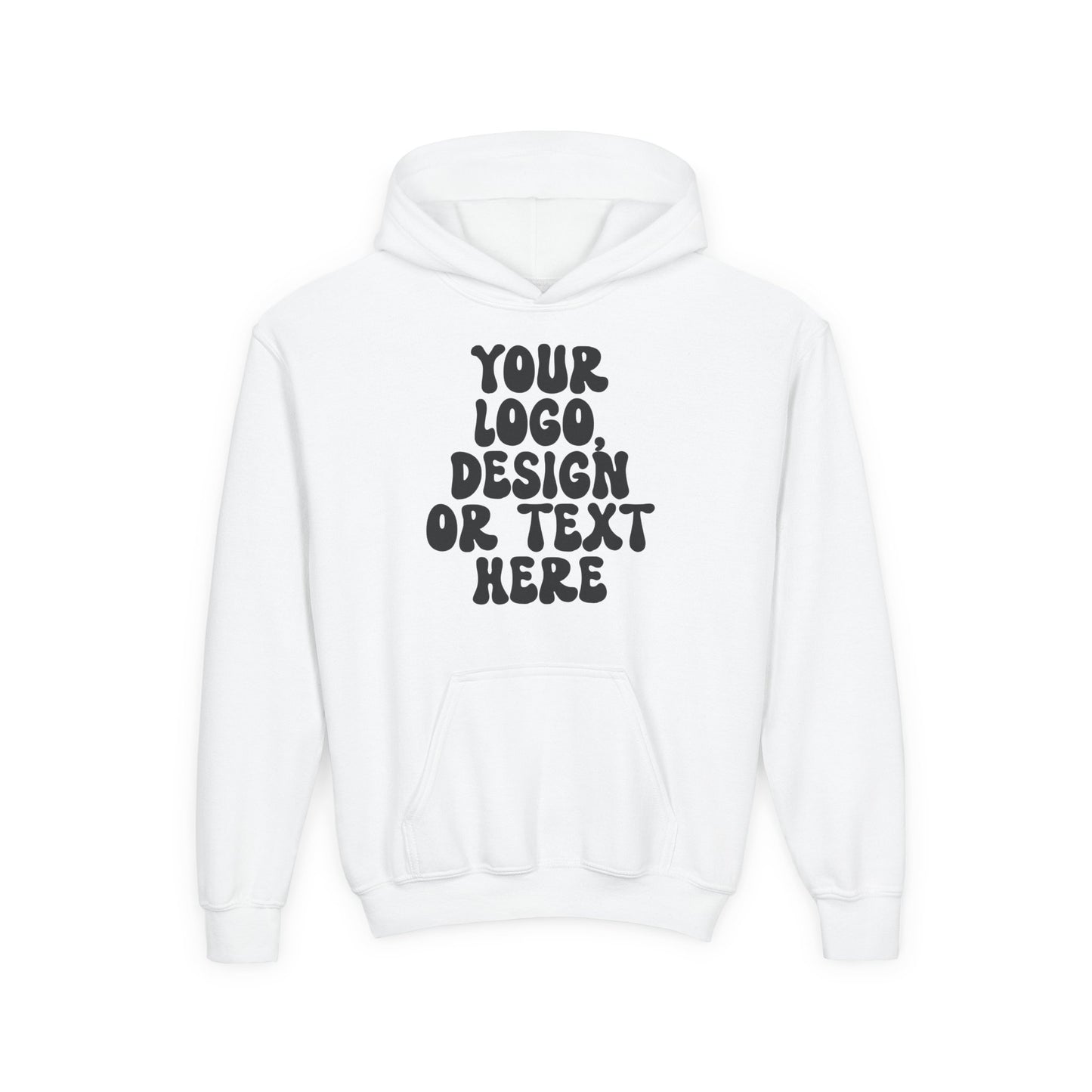 CUSTOM Text, Design or Logo - Unisex Hoodie (Youth)
