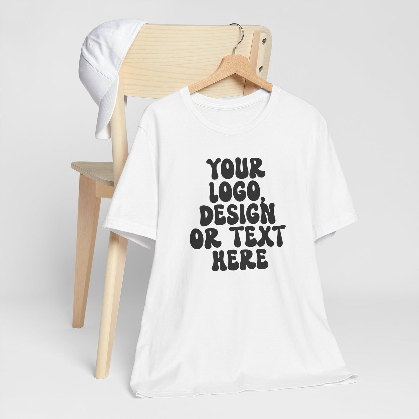 CUSTOM Text, Design or Logo - Unisex T-Shirt (Adult) SOLID COLORS