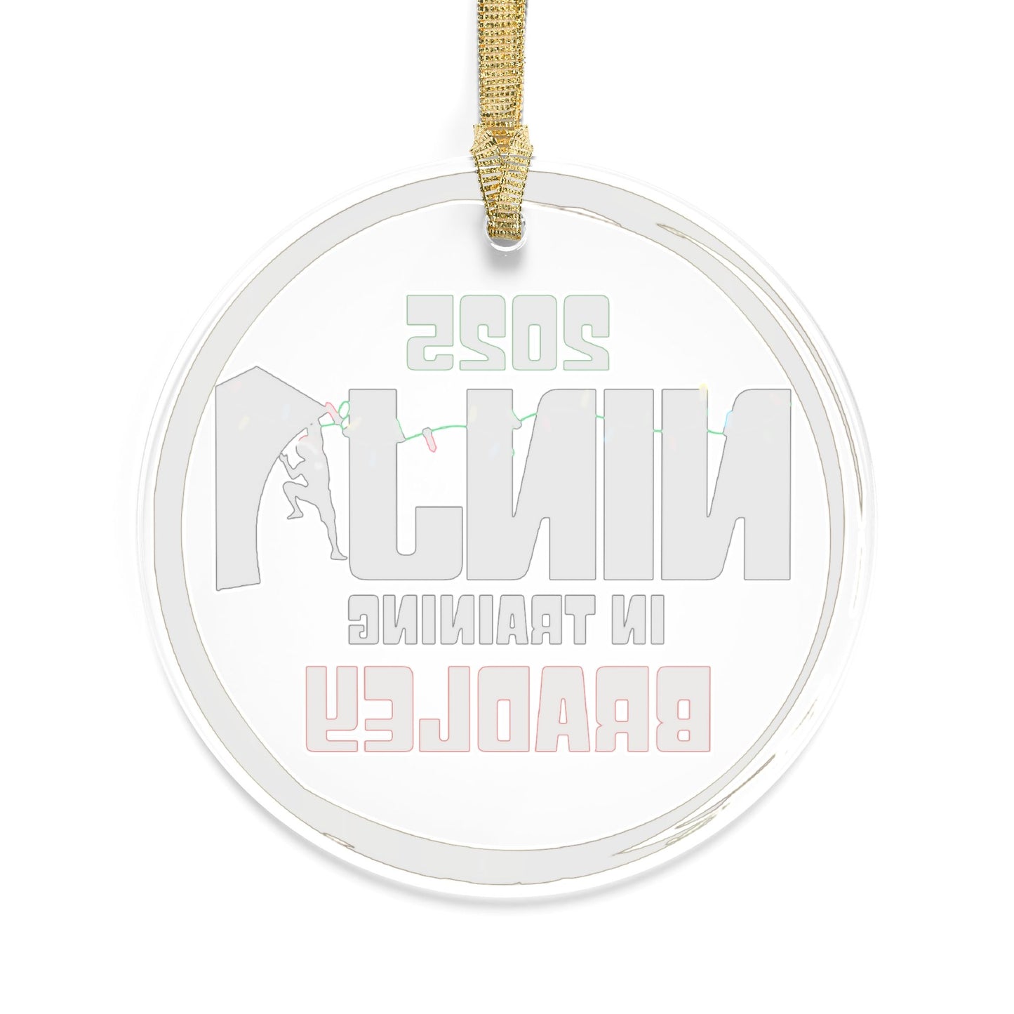 Ninja in Training Christmas Ornament – Holiday Tree Decoration