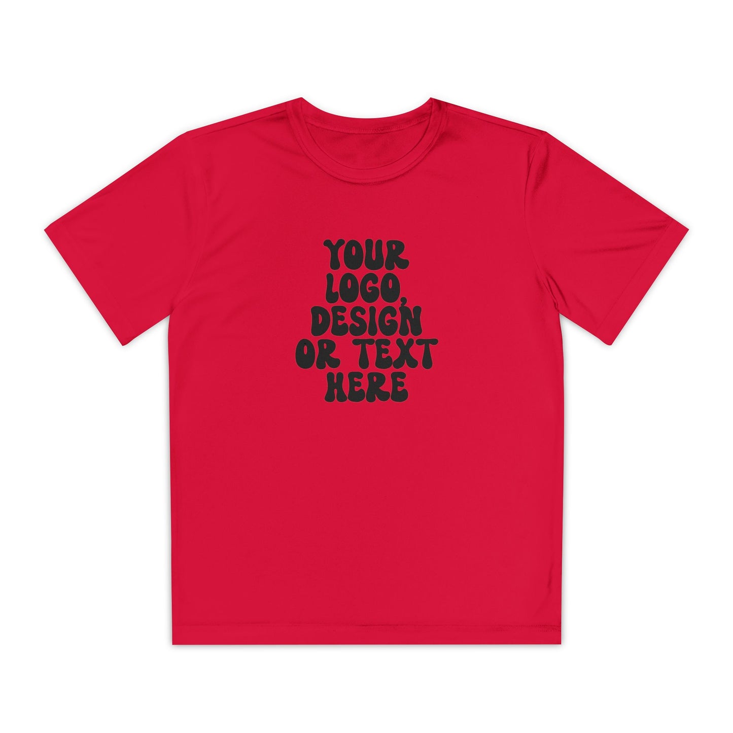 CUSTOM Text, Design or Logo -  Sport-Tek Moisture Wicking Competitor Tee (Youth)
