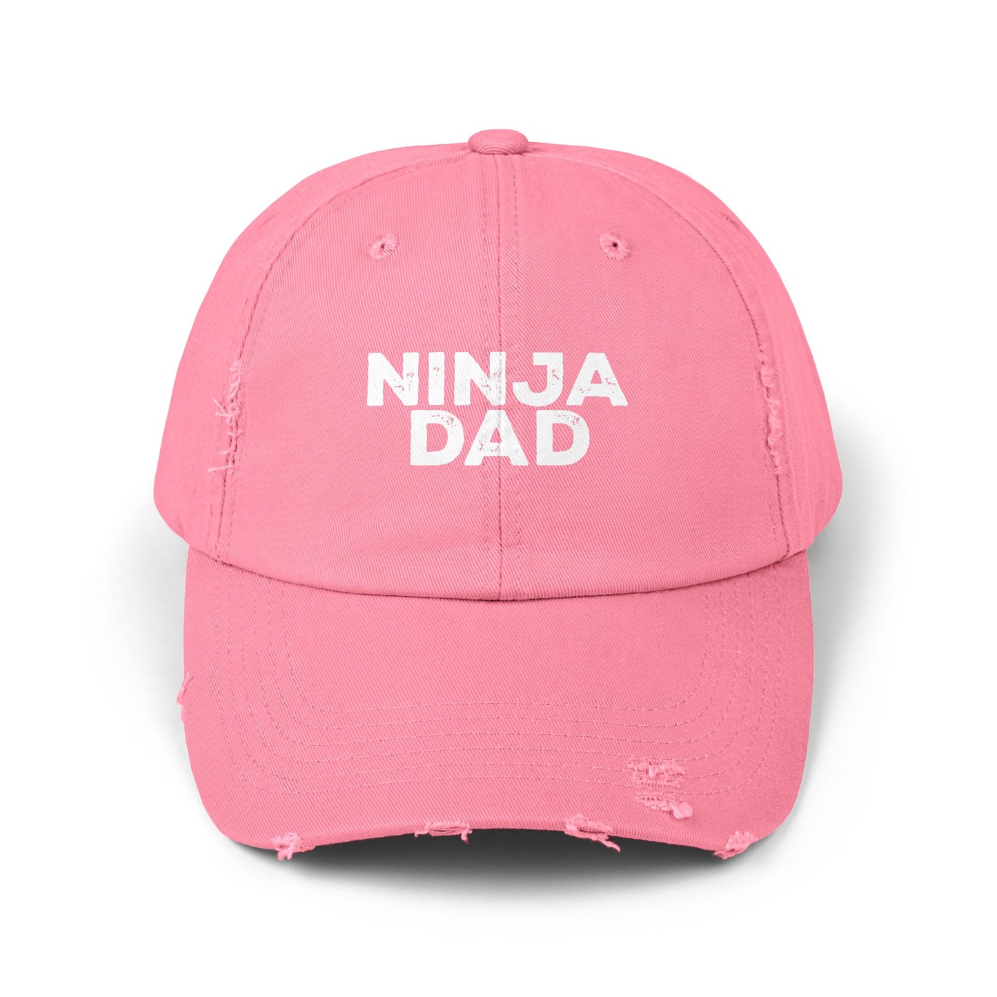 Ninja Mom or Dad Distressed Baseball Hat – Unisex Adjustable Cap