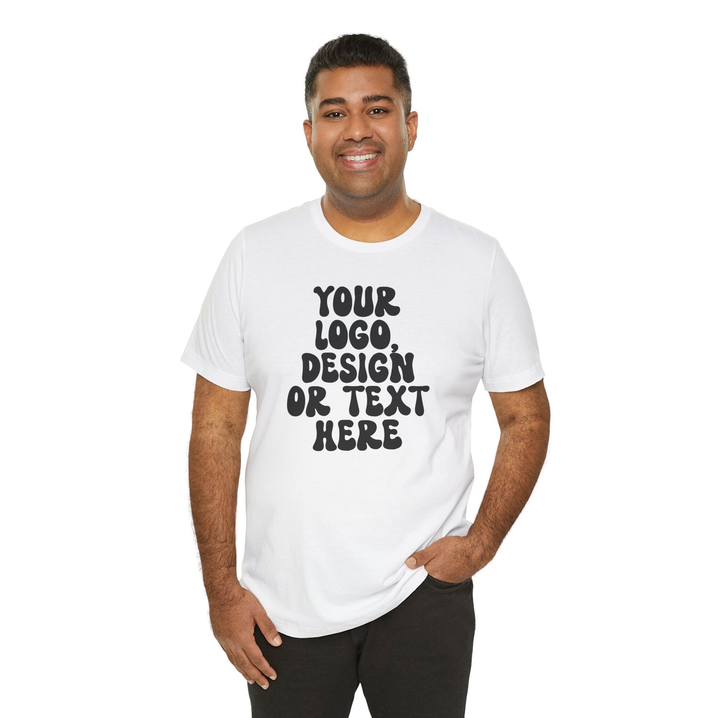 CUSTOM Text, Design or Logo - Unisex T-Shirt (Adult) SOLID COLORS