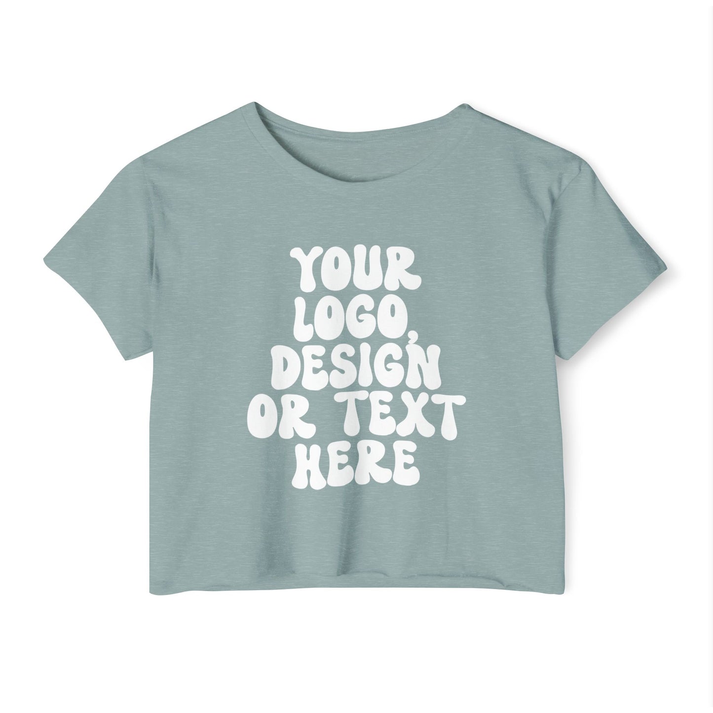 Custom Women’s Crop T-Shirt – Add Your Text, Design, or Logo