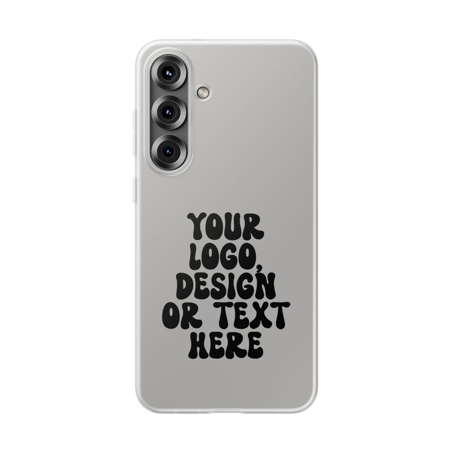 CUSTOM Text, Design or Logo - Flexi Phone Case