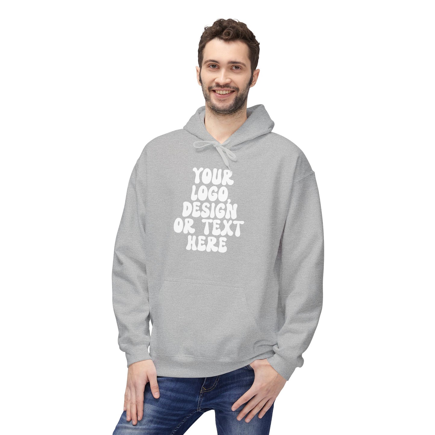 CUSTOM Text, Design or Logo - Unisex Hoodie (Adult)