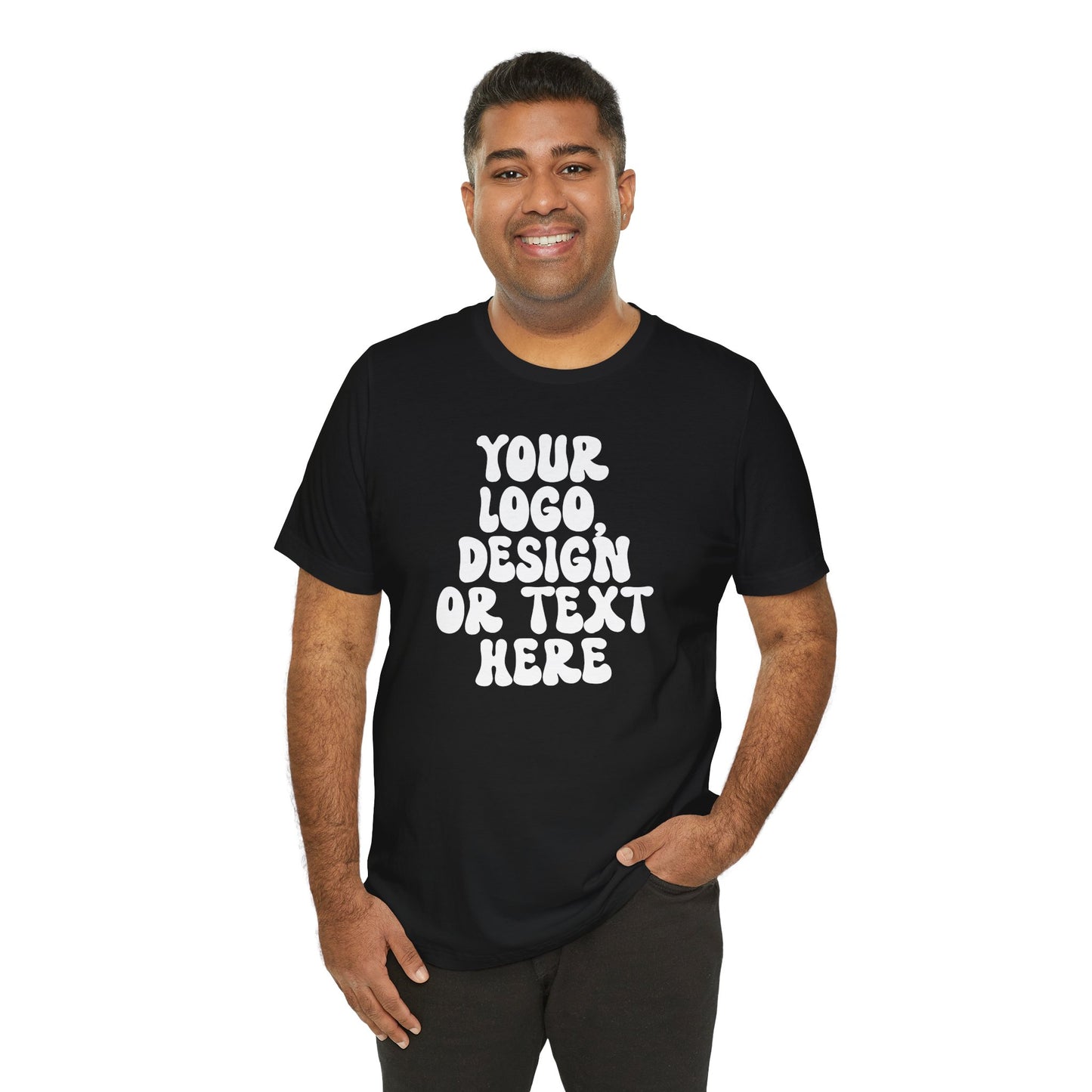 CUSTOM Text, Design or Logo - Unisex T-Shirt (Adult) SOLID COLORS