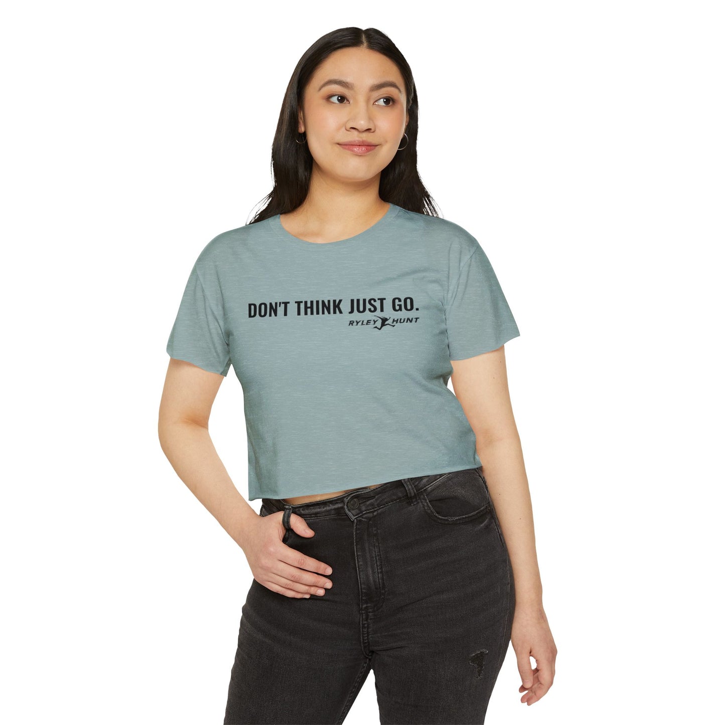 2025-2026 Season - Ryley Hunt “Don’t Think Just Go” - Ninja Athlete Crop Tee