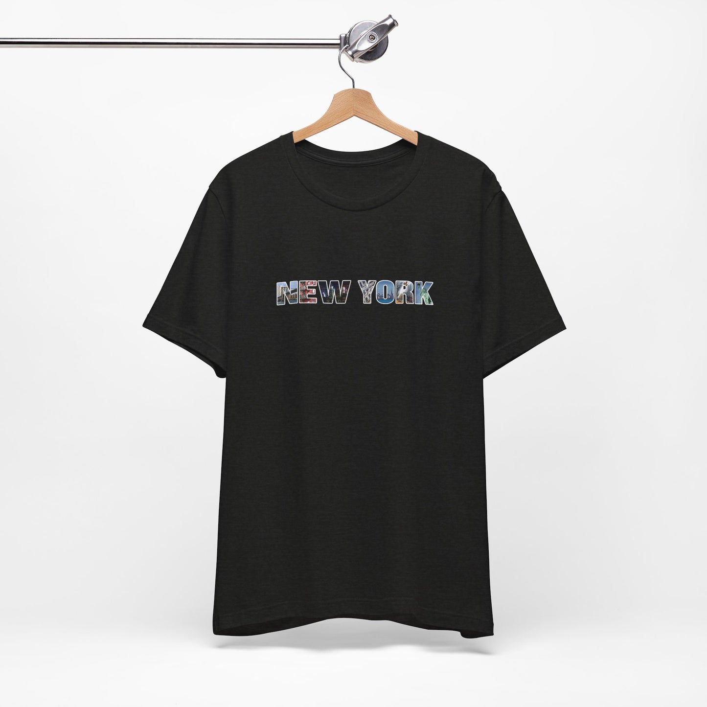 New York City Collage Shirt – Unisex T-Shirt with “NEW YORK” Photo Letter Design
