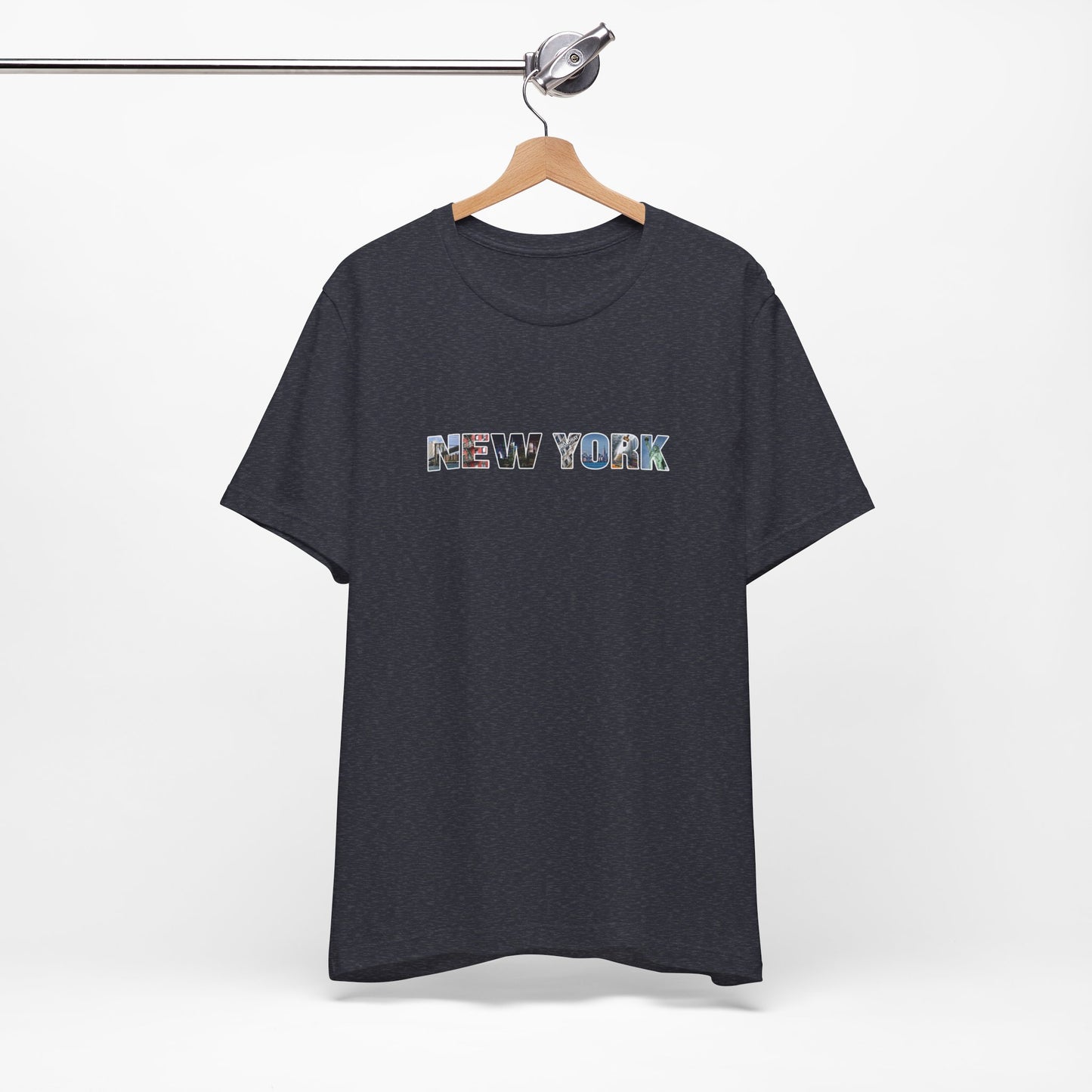 New York City Collage Shirt – Unisex T-Shirt with “NEW YORK” Photo Letter Design