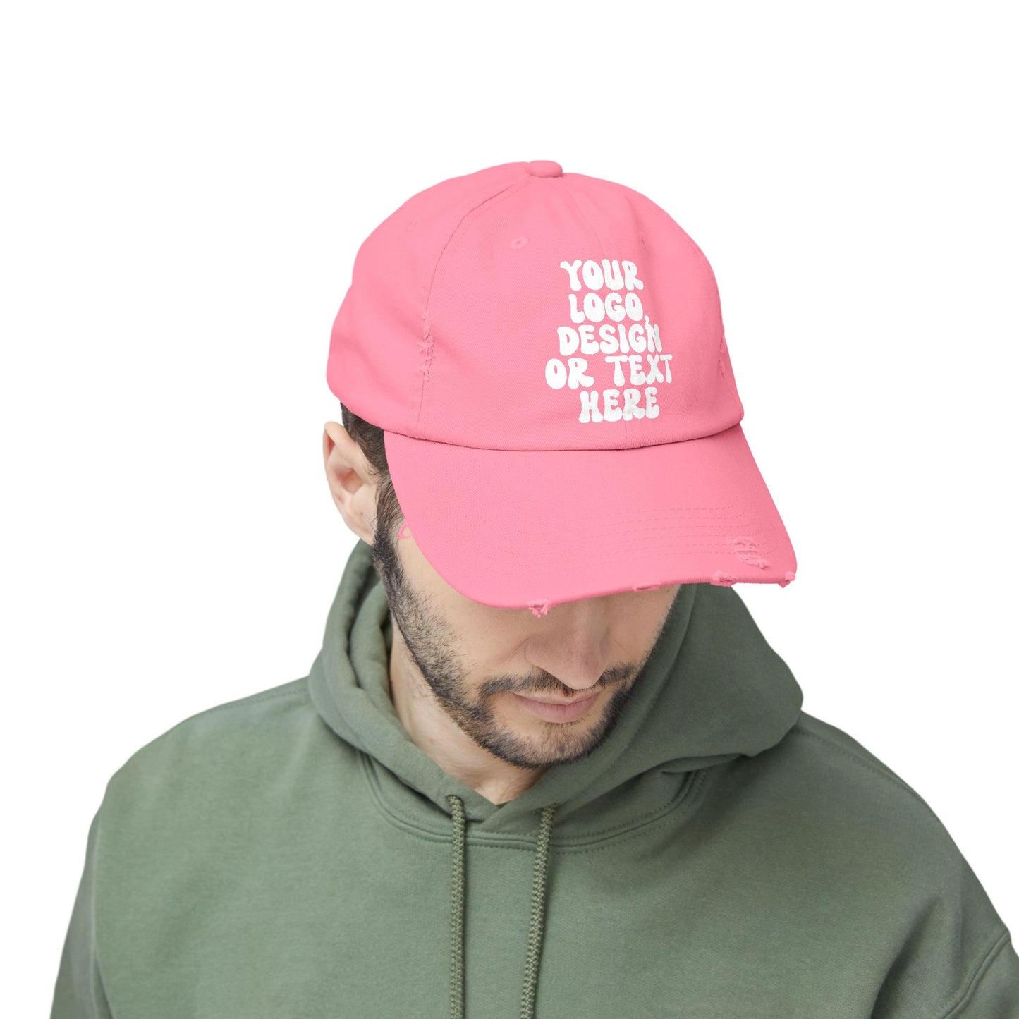 Custom Distressed Baseball Cap – Unisex Printed Hat