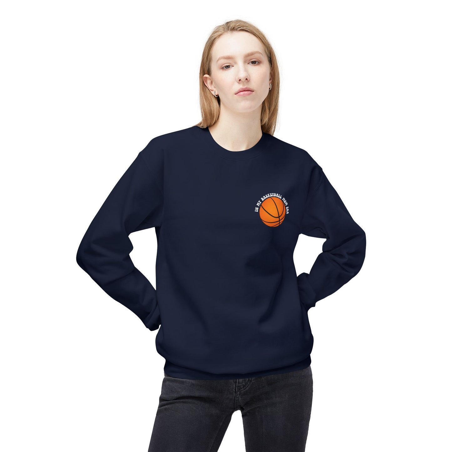 In My Basketball Mom Era Sweatshirt – Customizable Basketball Mom Crewneck
