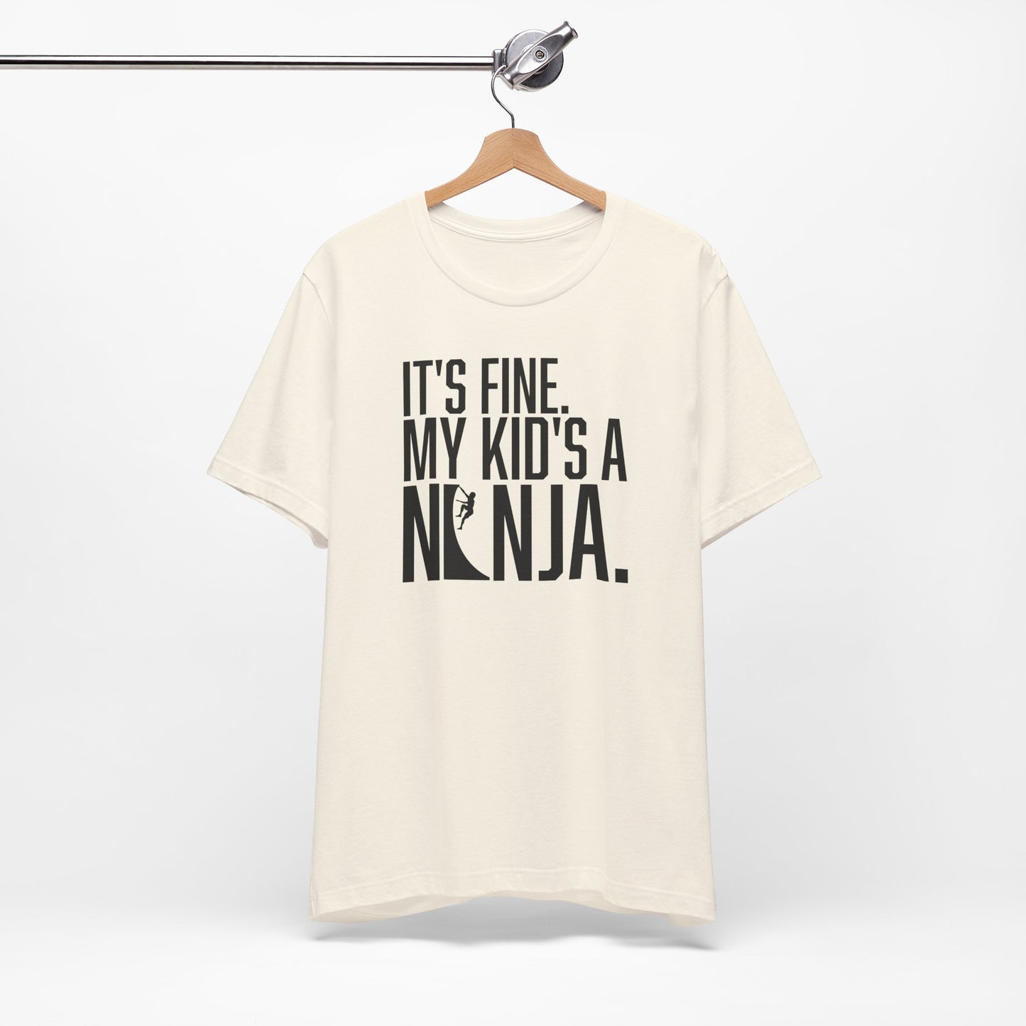 Custom Ninja Mom or Dad T-Shirt – “It’s Fine, My Kid’s a Ninja” Funny Custom Shirt