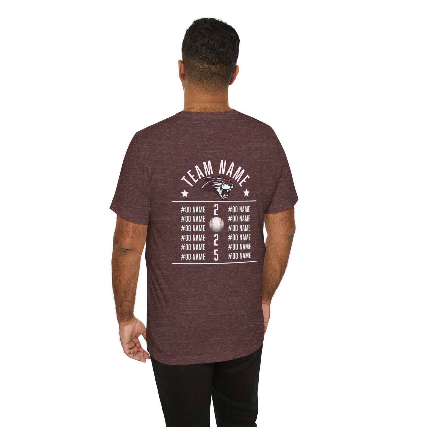 Custom Team T-Shirt – Add Team Name, Player Number &/or Name