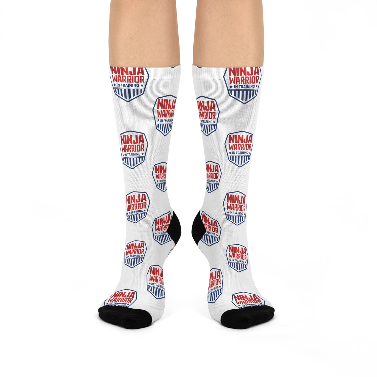 Ninja Warrior in Training, Unisex Crew Socks