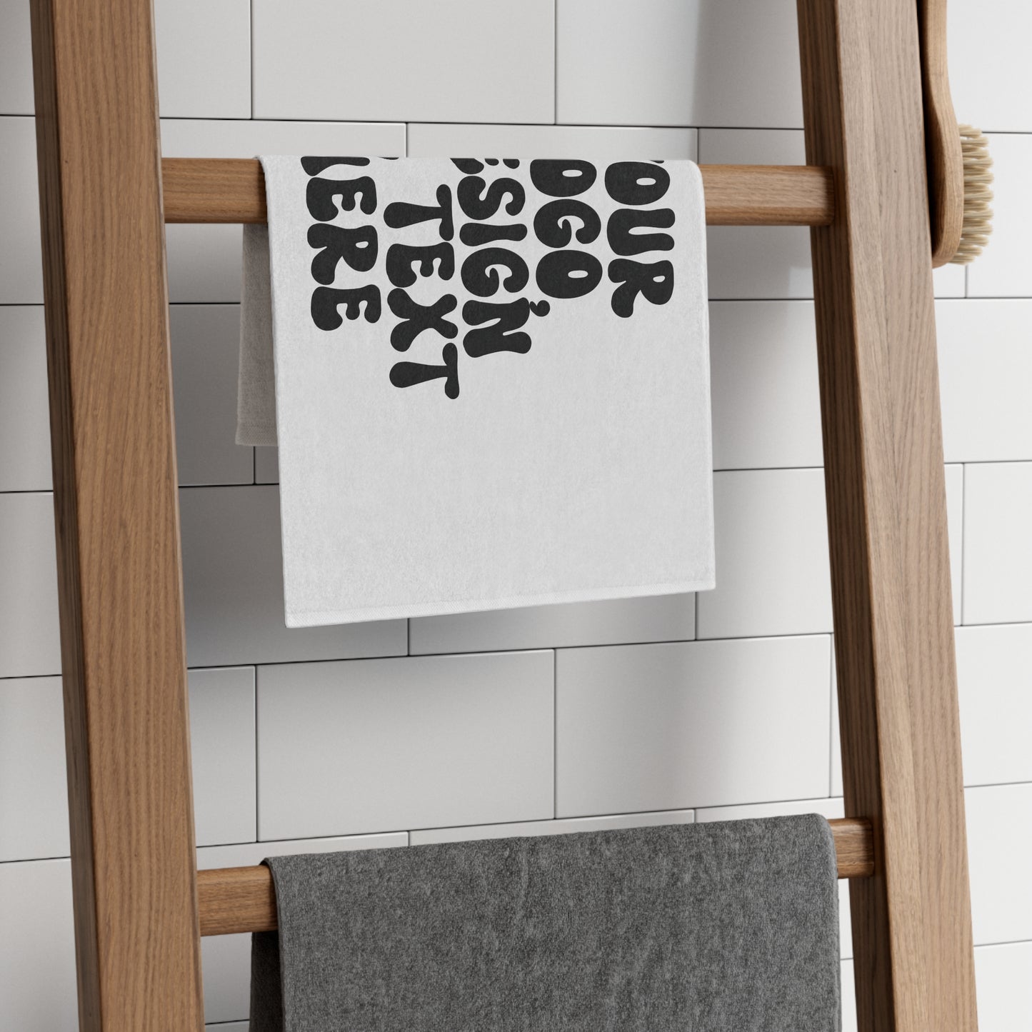 CUSTOM Text Design or Logo - 11 x 18 Rally, Sports, Sweat, Face Towel