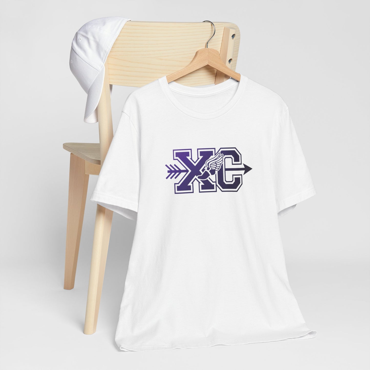 XC Arrow & Winged Sneaker Cross Country T-Shirt with Custom Gradient