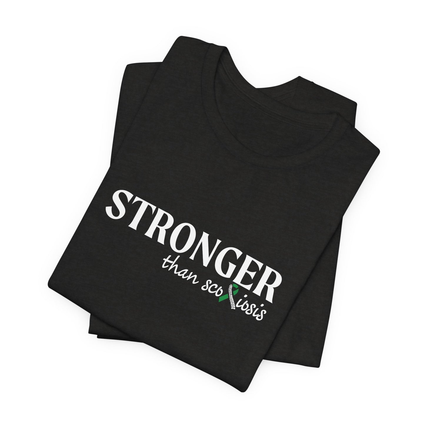 Scoliosis Awareness T-Shirt - Stronger Than Scoliosis, Scoliosis Warrior, Support Squad