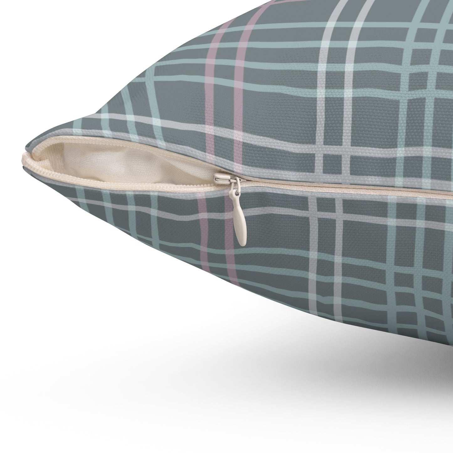 Gray Plaid Throw Pillow or Pillowcase