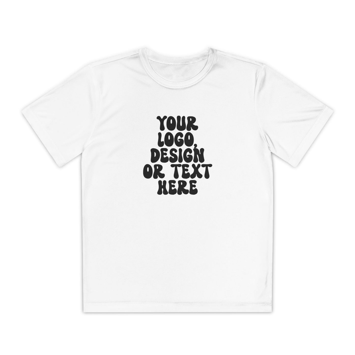 CUSTOM Text, Design or Logo -  Sport-Tek Moisture Wicking Competitor Tee (Youth)