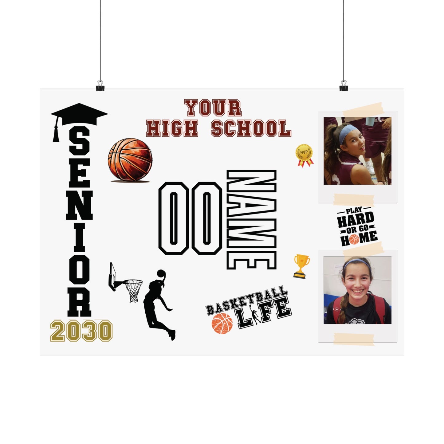 Custom Senior Night Poster – Personalized Sports Poster