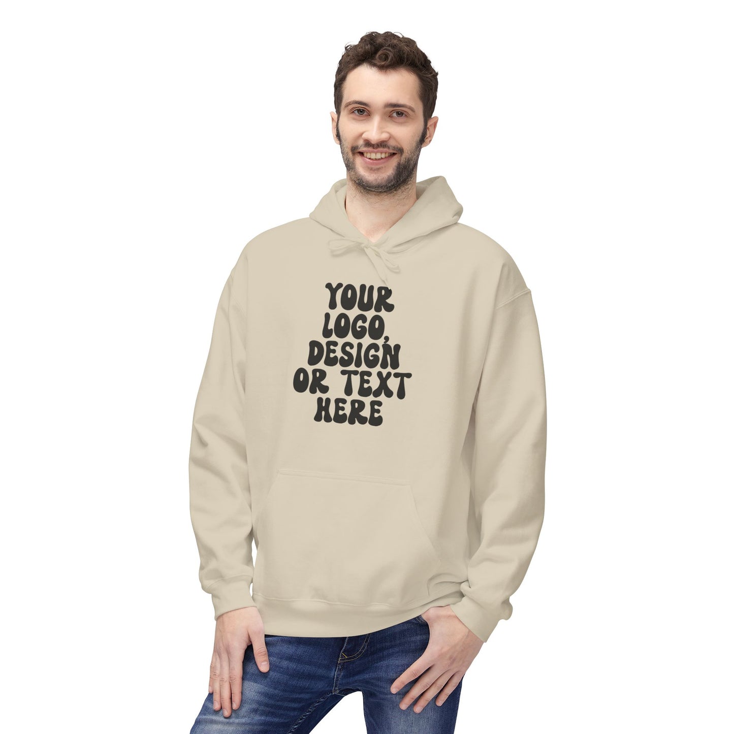 CUSTOM Text, Design or Logo - Unisex Hoodie (Adult)