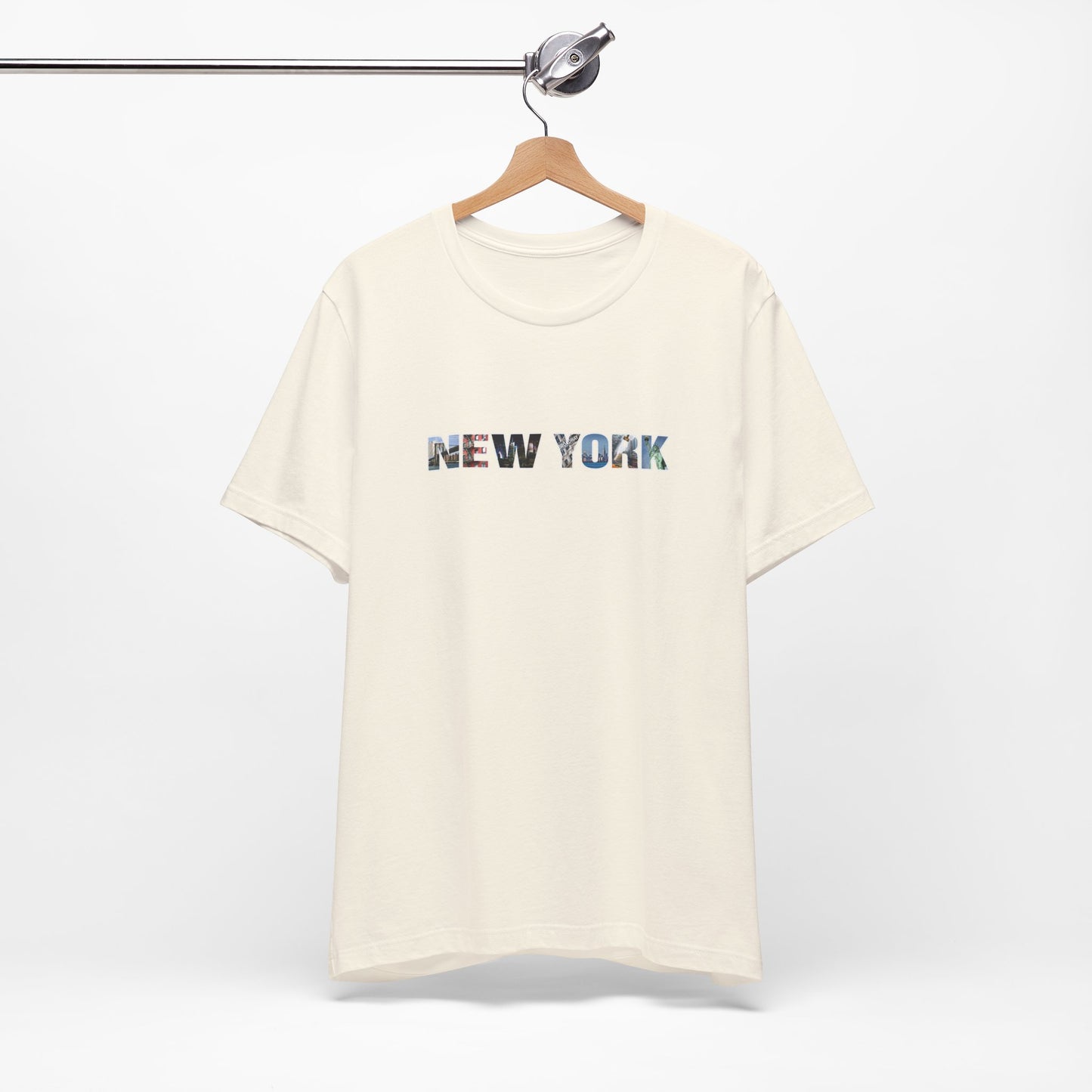 New York City Collage Shirt – Unisex T-Shirt with “NEW YORK” Photo Letter Design