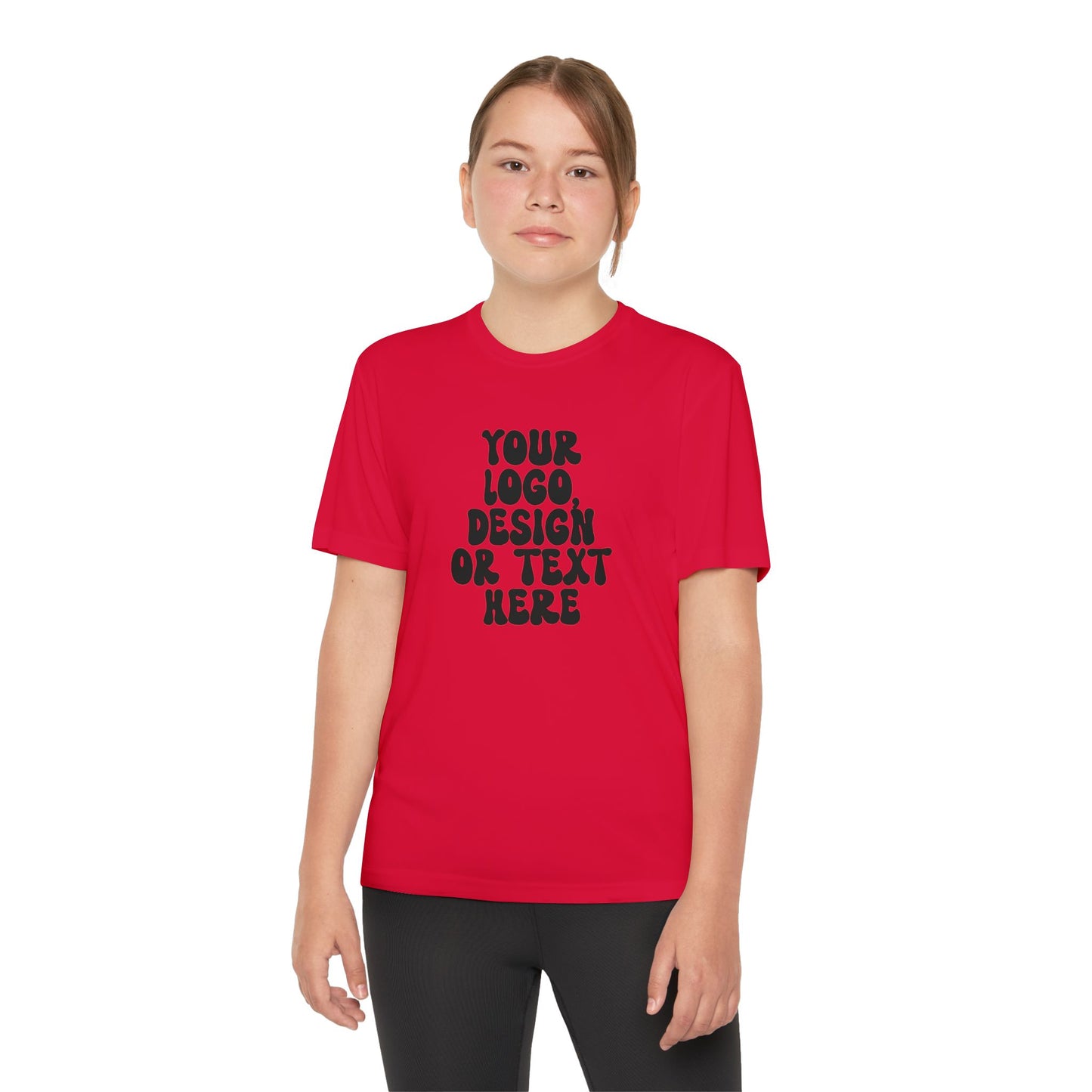 CUSTOM Text, Design or Logo -  Sport-Tek Moisture Wicking Competitor Tee (Youth)