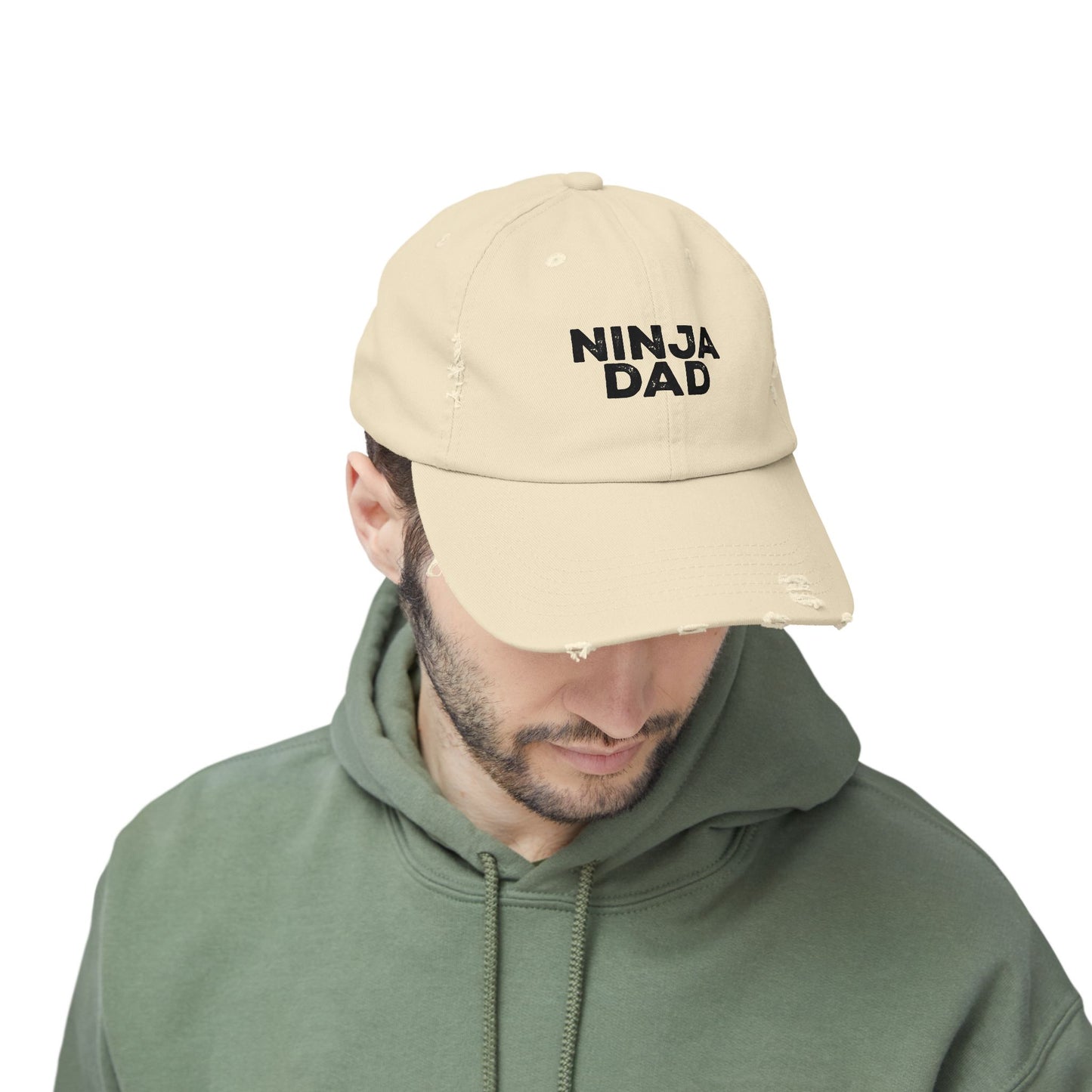 Ninja Mom or Dad Distressed Baseball Hat – Unisex Adjustable Cap