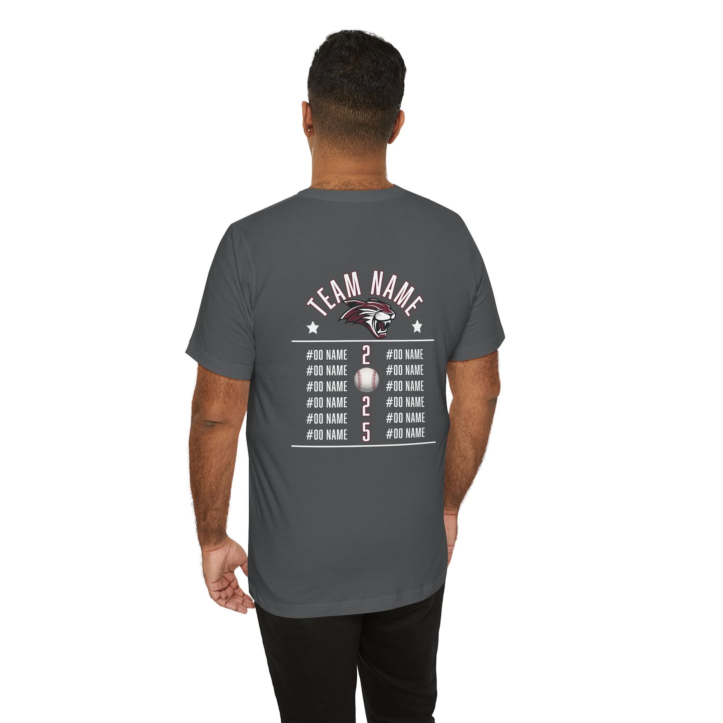 Custom Team T-Shirt – Add Team Name, Player Number &/or Name