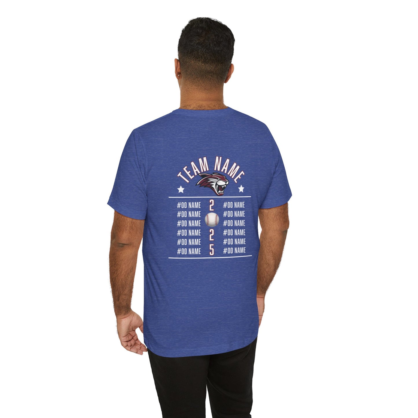 Custom Team T-Shirt – Add Team Name, Player Number &/or Name