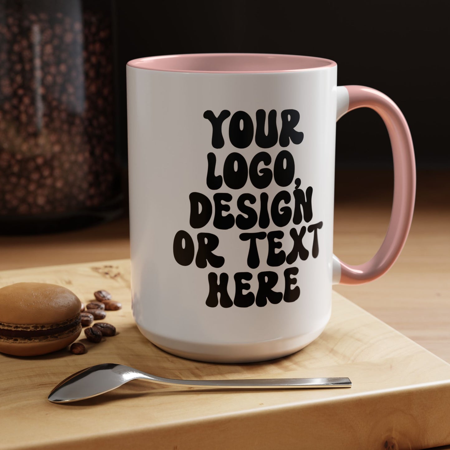 Custom Accent Mug – Personalized Text, Logo, or Design Coffee Cup