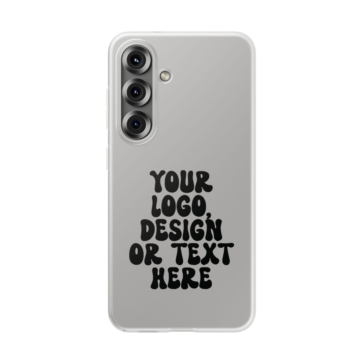 CUSTOM Text, Design or Logo - Flexi Phone Case