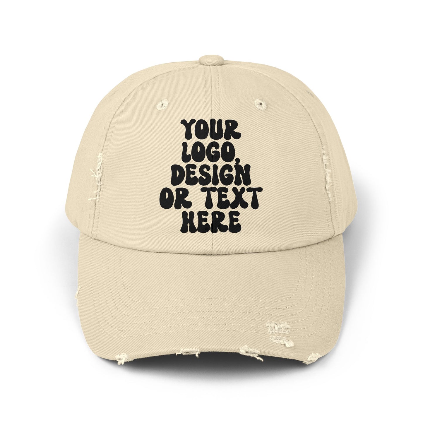 Custom Distressed Baseball Cap – Unisex Printed Hat