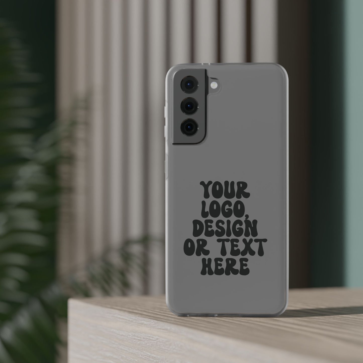 CUSTOM Text, Design or Logo - Flexi Phone Case