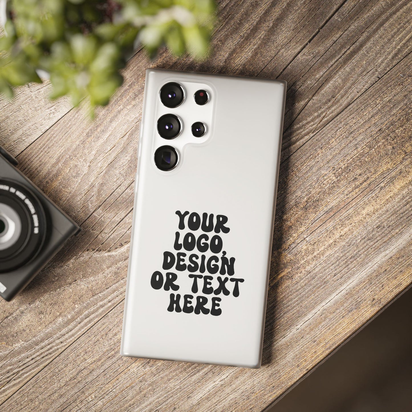 CUSTOM Text, Design or Logo - Flexi Phone Case