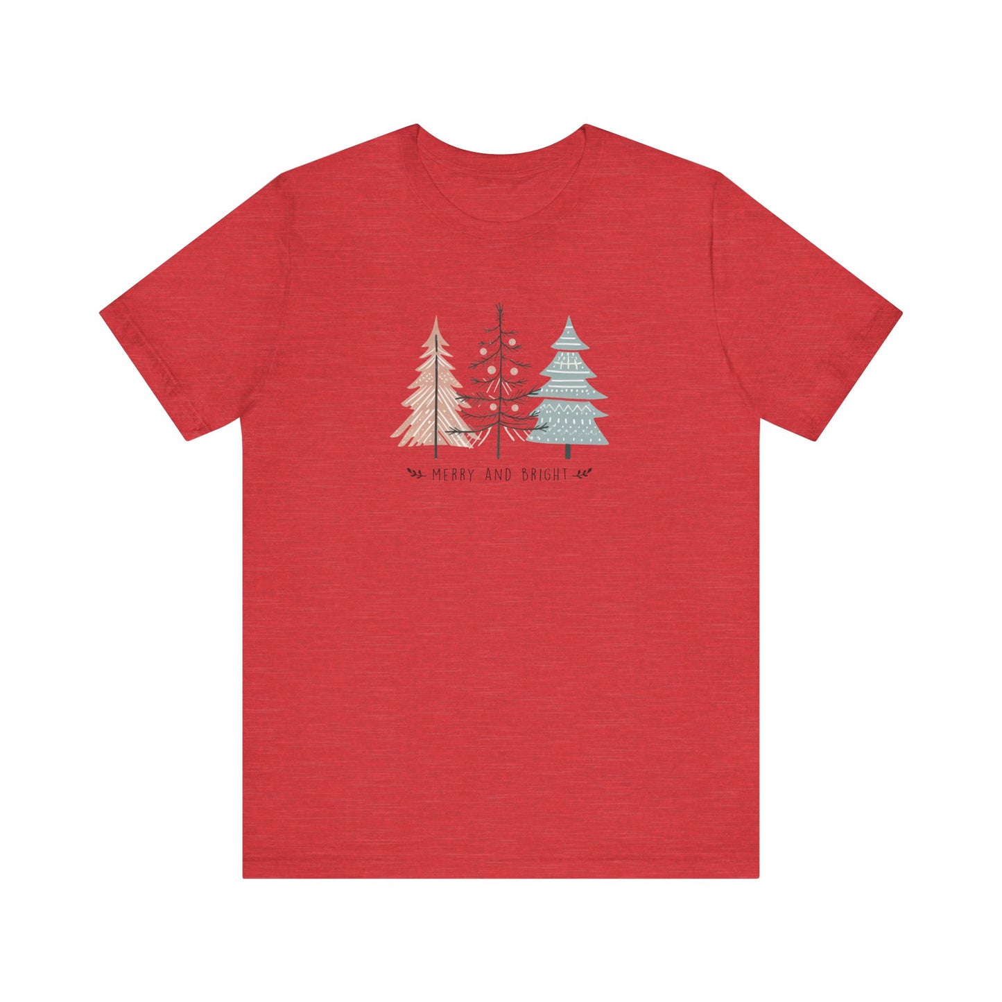 Merry & Bright T-Shirt – Boho Christmas Holiday Tee