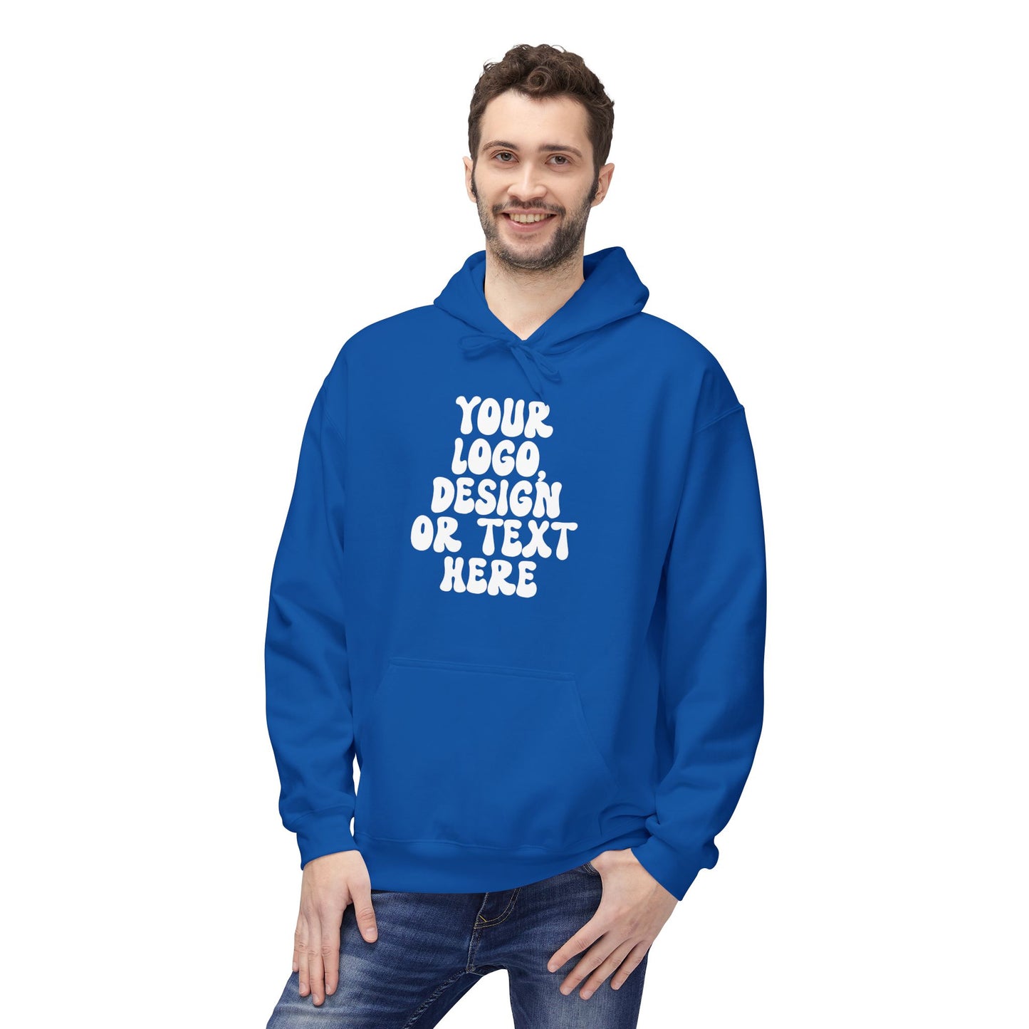 CUSTOM Text, Design or Logo - Unisex Hoodie (Adult)