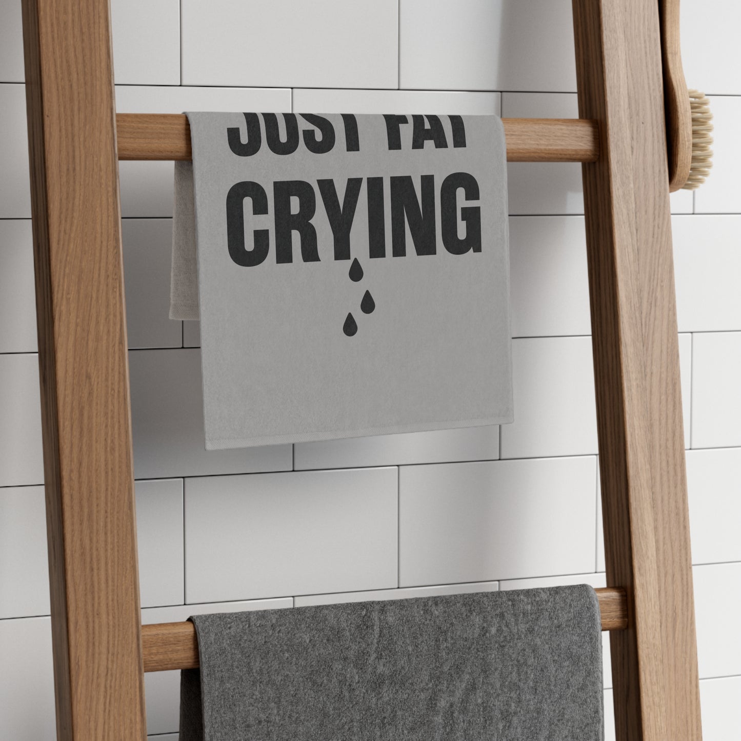 Sweat Is Just Fat Crying Rally Towel | Motivational Gym Towel