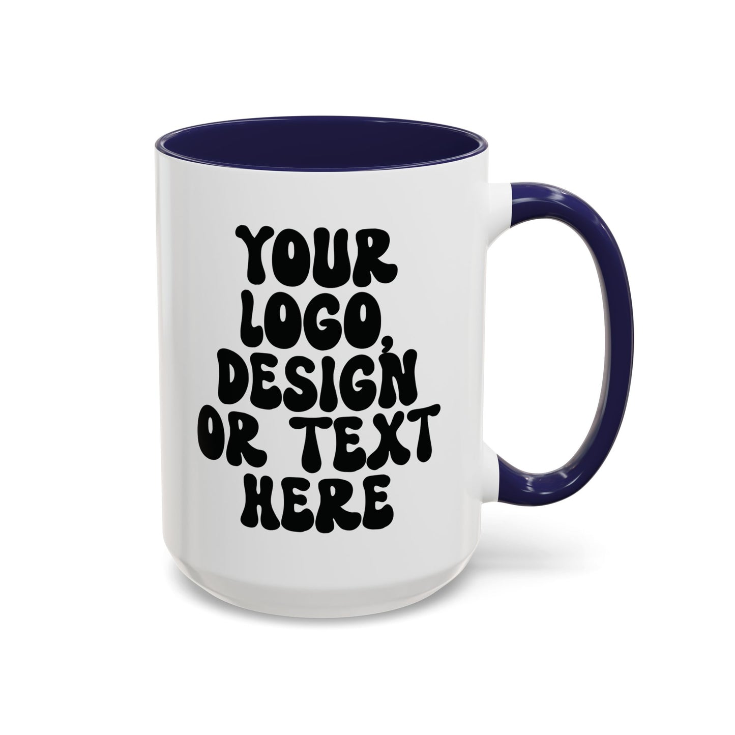 Custom Accent Mug – Personalized Text, Logo, or Design Coffee Cup
