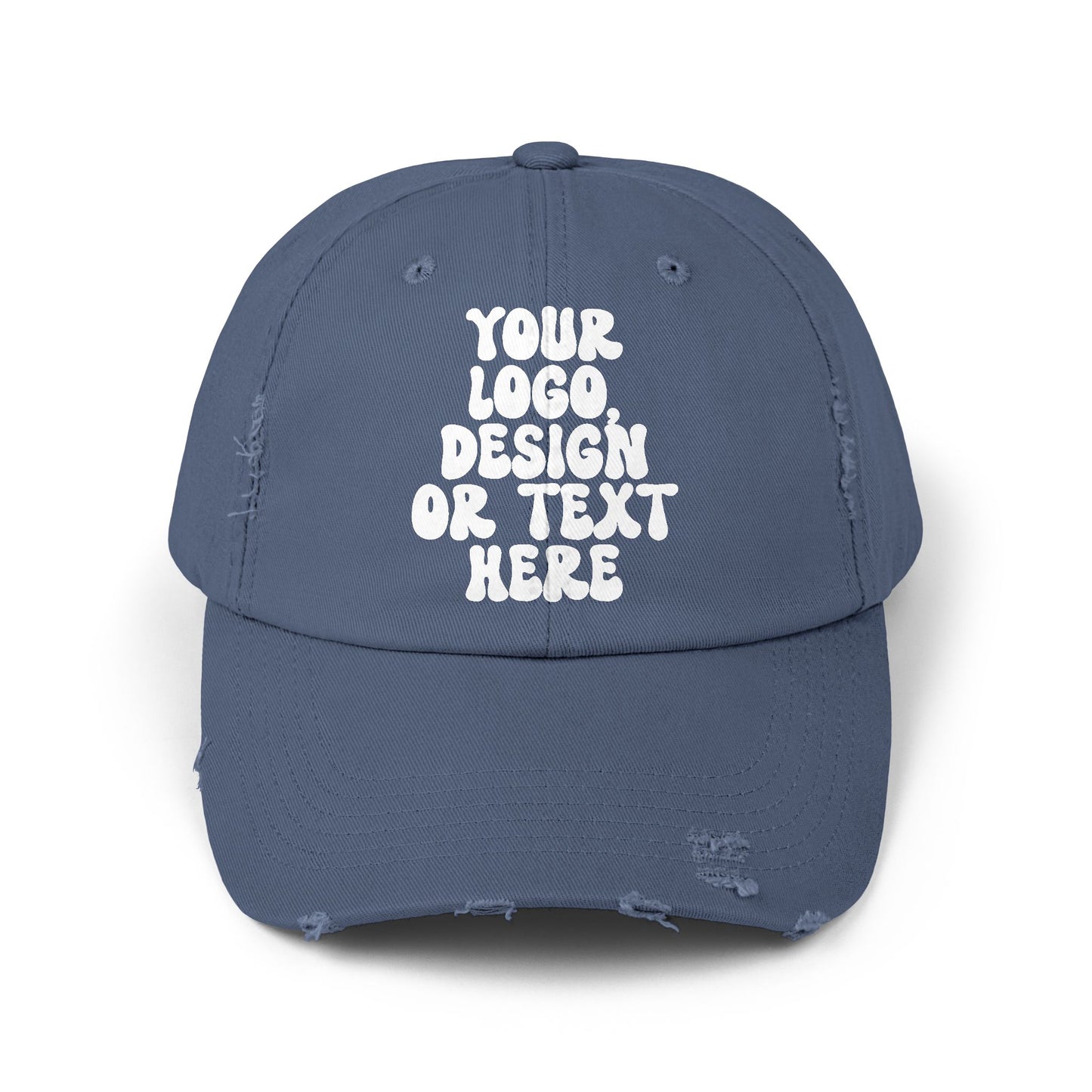 Custom Distressed Baseball Cap – Unisex Printed Hat