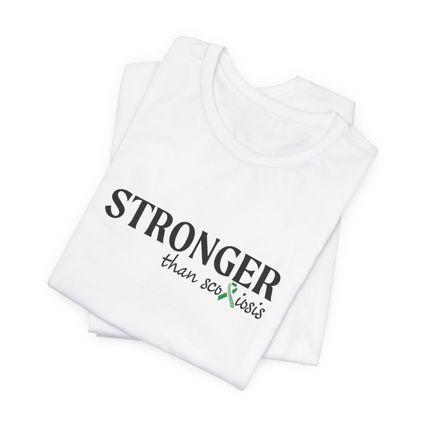 Scoliosis Awareness T-Shirt - Stronger Than Scoliosis, Scoliosis Warrior, Support Squad