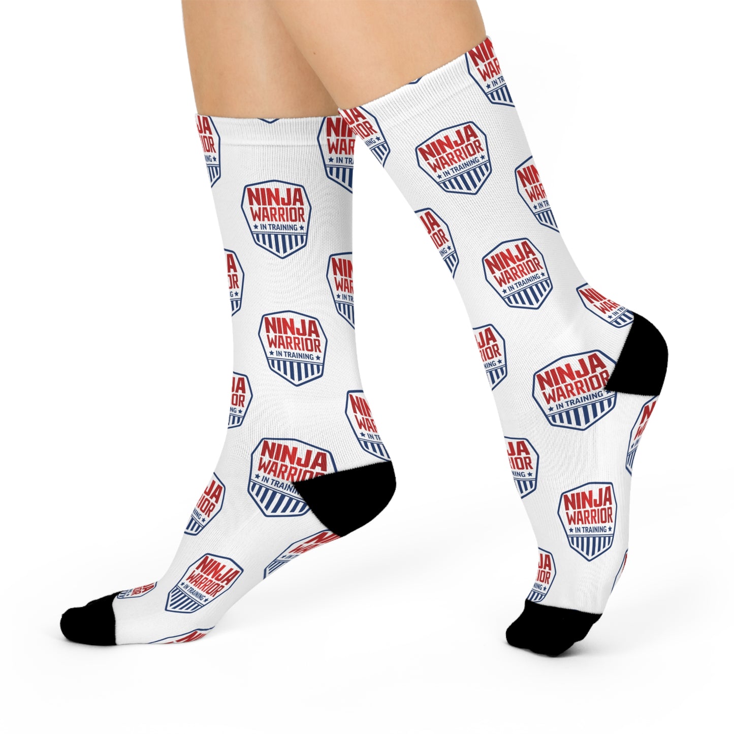 Ninja Warrior in Training, Unisex Crew Socks